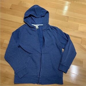 💥2/$30 EUC H&M Boys Blue Hoodie - size 8-10